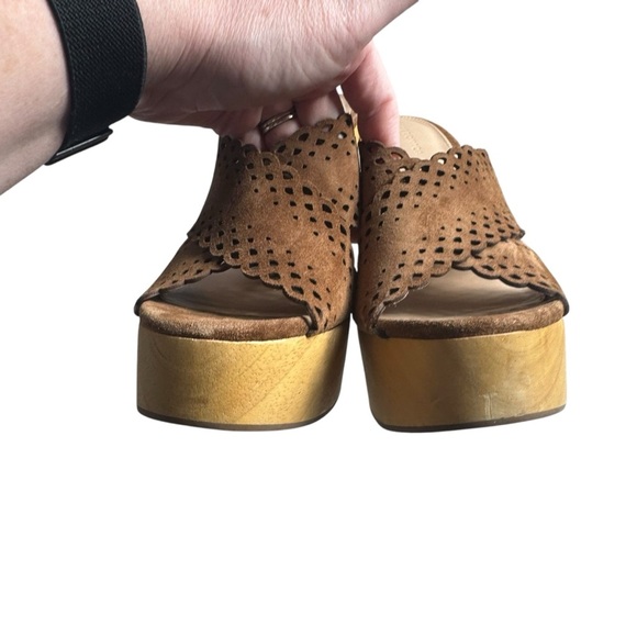 Veronica Beard - Gaynor Slip On Platform High Heel Sandals Sz 9.5 - Picture 9 of 10